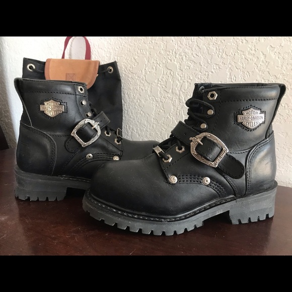Harley-Davidson Shoes - Black leather Harley boots